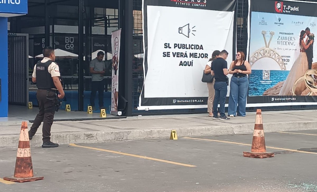 Plaza comercial en Manta fue escenario de ataque armado; policía investiga el caso