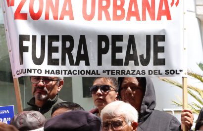 Protestas en Quito contra el cobro de peaje en la autopista General Rumiñahui