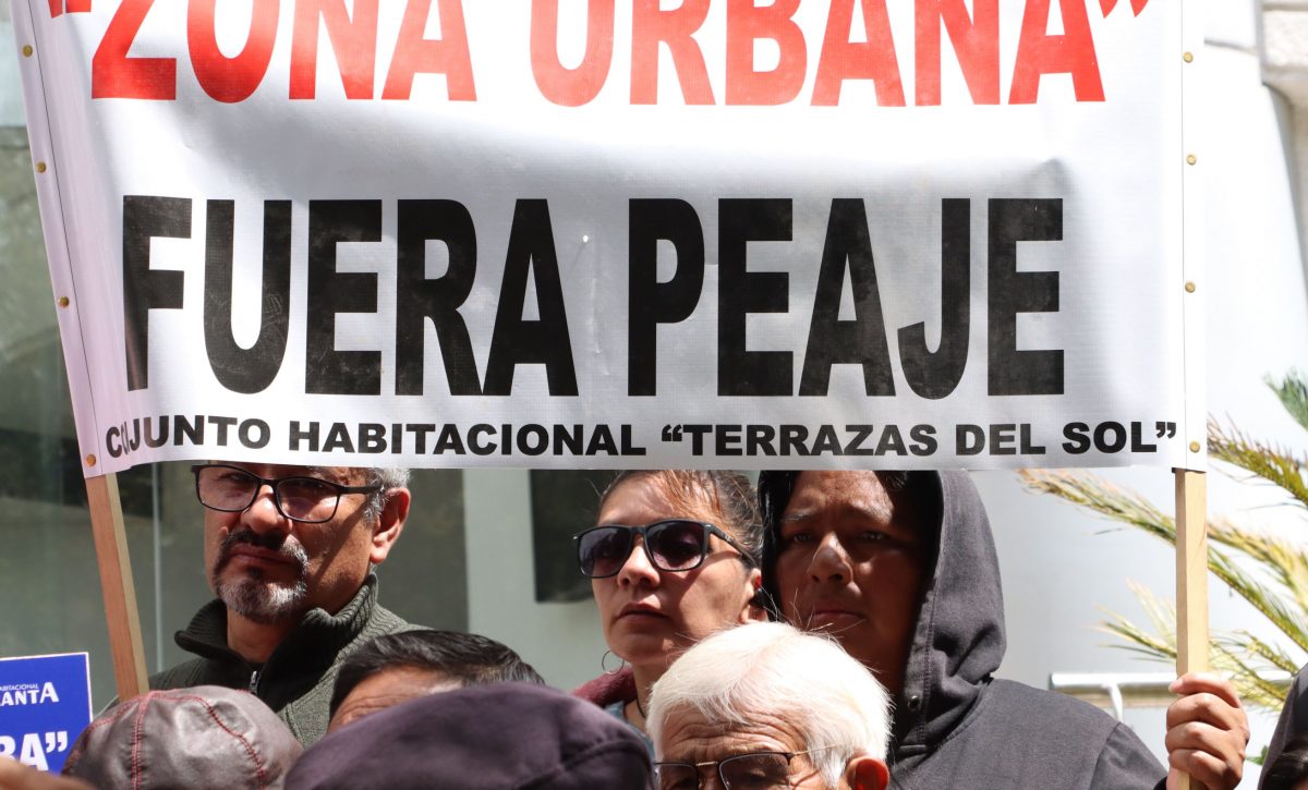 Protestas en Quito contra el cobro de peaje en la autopista General Rumiñahui