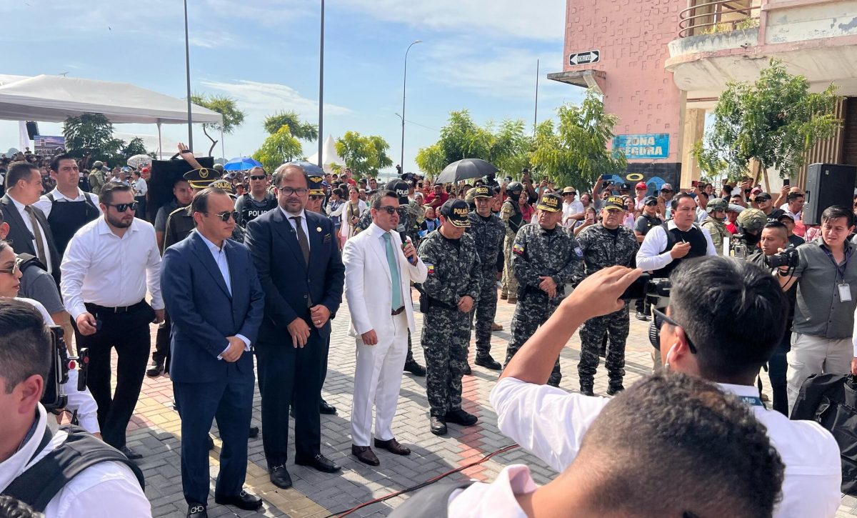 Explosivos, armas y amenazas hallados en operativo en Machala por visita presidencial