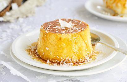 Flan de coco casero: ingredientes y preparación tradicional