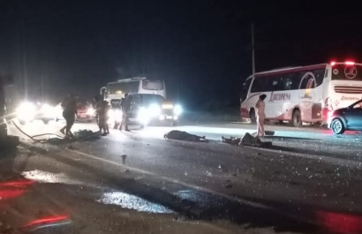 Accidente camión militar vía Guayaquil Santa Elena