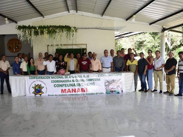 Dirigentes del seguro campesino que no participarán en la marcha.