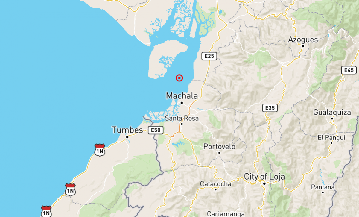 Ecuador reporta nuevo sismo en Machala, El Oro; no se reportan daños ni víctimas