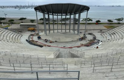 La construcción del Parque Centenario Agustín Intriago aún no está concluida.
