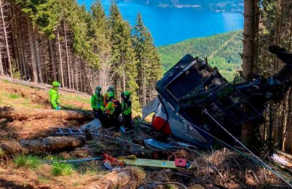 Italia investiga fatal accidente de teleférico que dejó al menos cuatro muertos