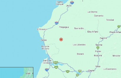 Sismos de 4.1 y 3.7 grados se sintieron en sectores de Manabí la noche del lunes