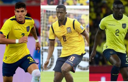 Tres defensas ecuatorianos