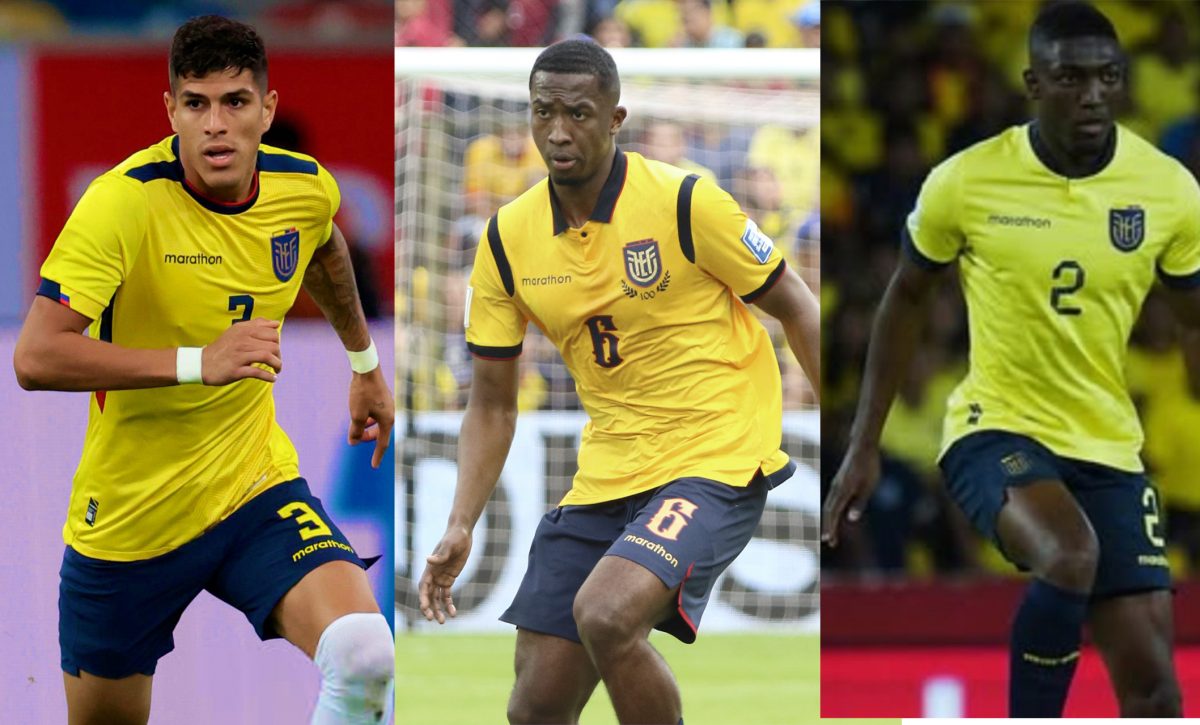 Tres defensas ecuatorianos