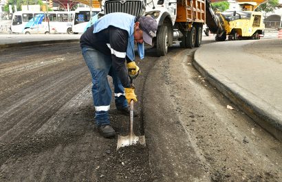 Entrada de la 8: Arrancó la rehabilitación de 1,21 kilómetros en su intersección con la Vía Perimetral.