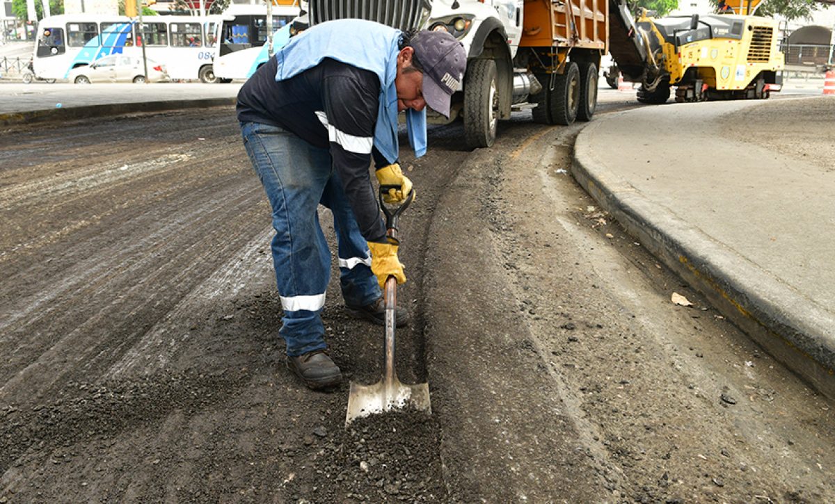 Entrada de la 8: Arrancó la rehabilitación de 1,21 kilómetros en su intersección con la Vía Perimetral.