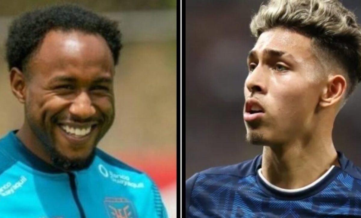 Yeboah y Sarmiento, jugadores de la selección de Ecuador