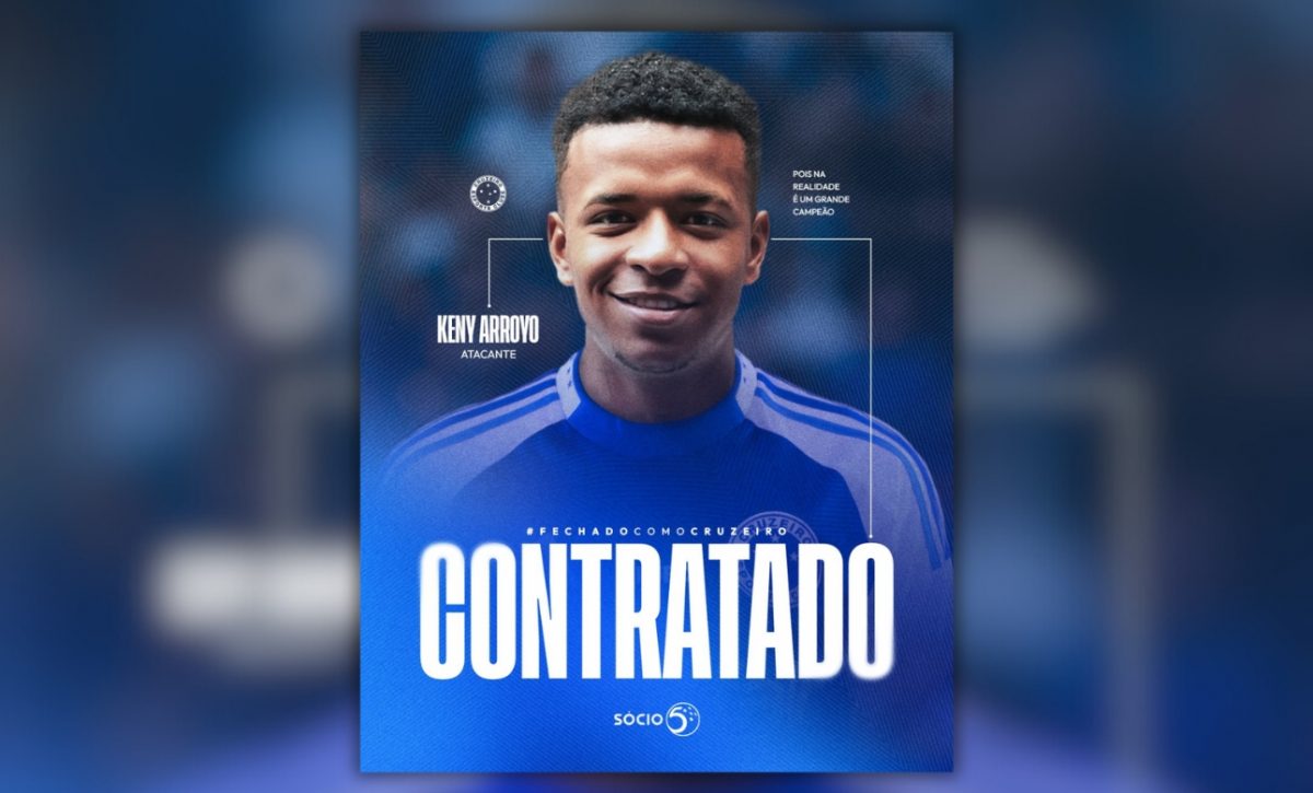 Así oficializó el Cruzeiro la contratación de Cheché Arroyo.