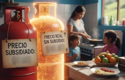 ¿Cuánto costaría el gas de uso doméstico sin el subsidio que cubre actualmente el Gobierno de Ecuador?