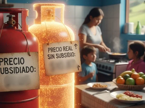 ¿Cuánto costaría el gas de uso doméstico sin el subsidio que cubre actualmente el Gobierno de Ecuador?